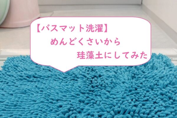 【バスマット洗濯】めんどくさいから珪藻土にした