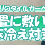 【ニトリのタイルカーペット】６畳に敷いて床冷え対策