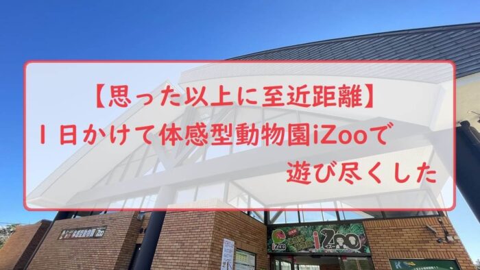 【思った以上に至近距離】１日かけて体感型動物園iZooで遊び尽くした