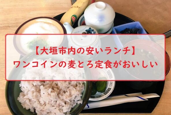 【大垣市内の安いランチ】ワンコインの麦とろ定食がおいしい